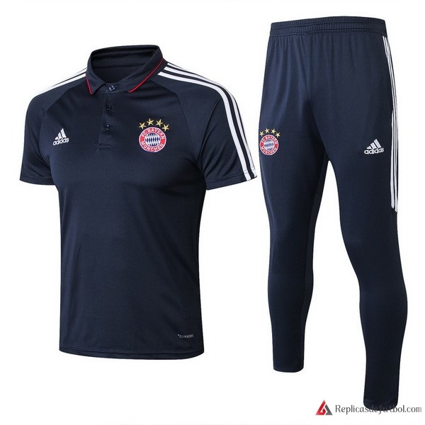 Polo Bayern Munich Conjunto Completo 2017-2018 Azul